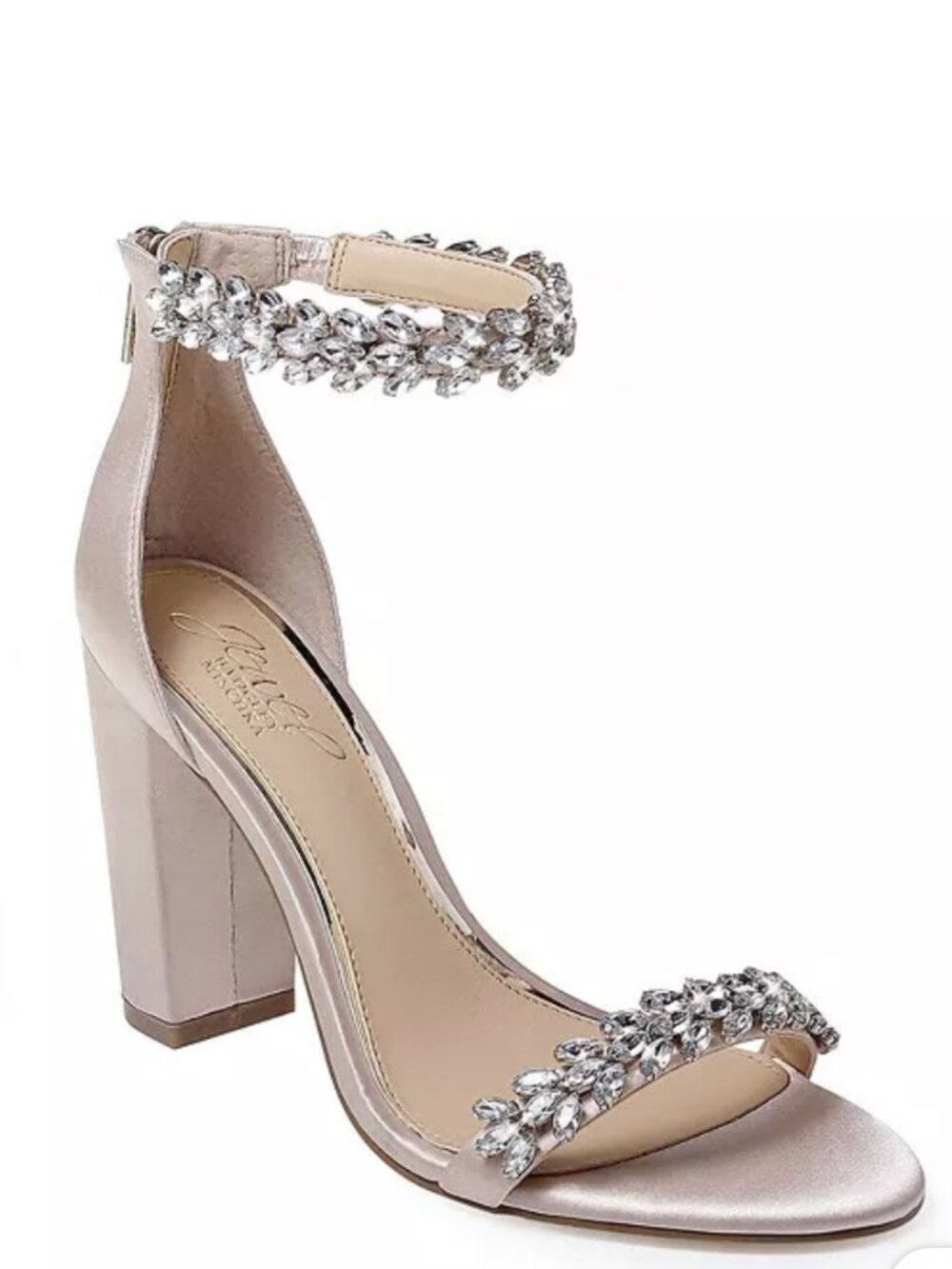 Badgley Mischka Jewel 4" Block Heel | Size 7
